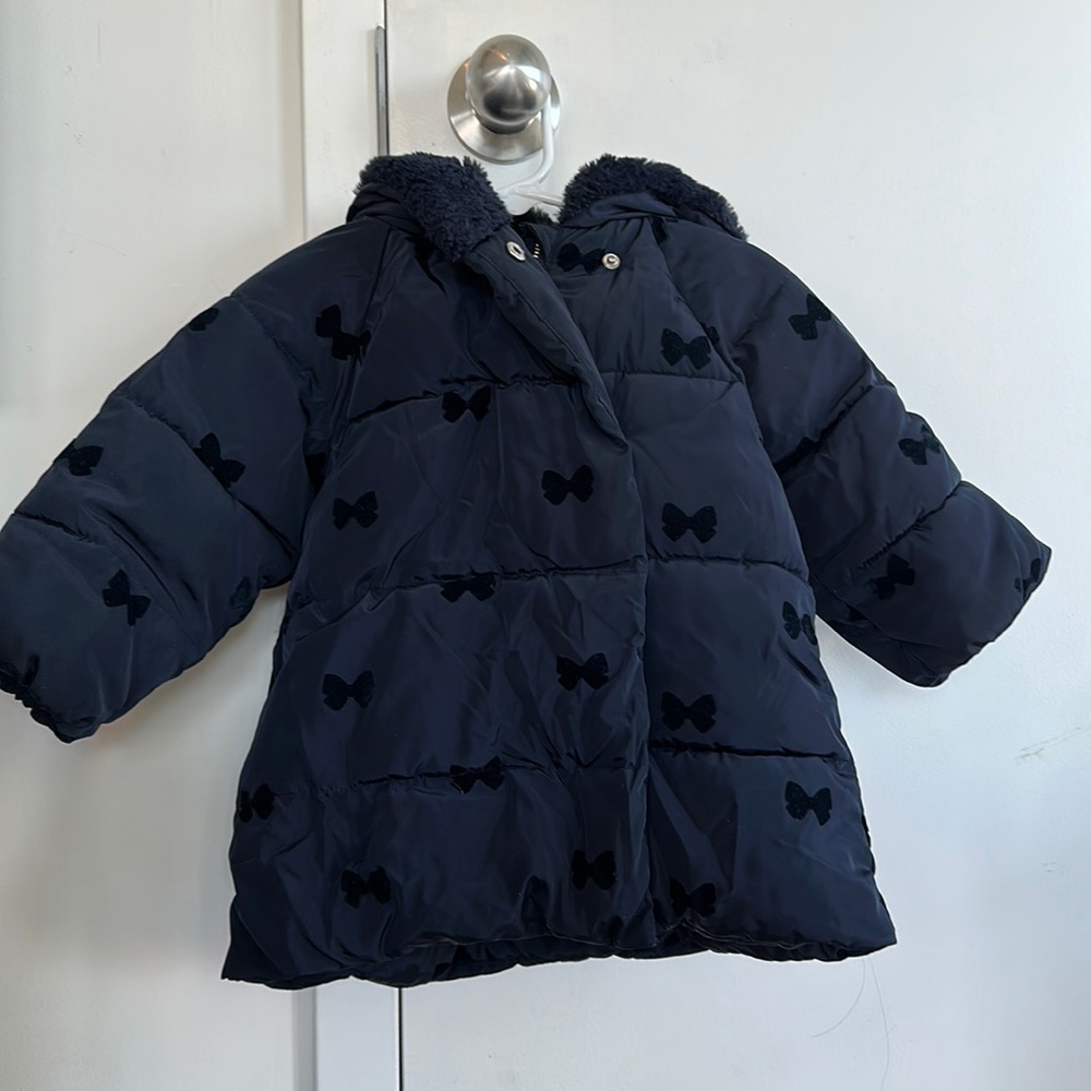 Navy blue Jacadi puffer coat size 18 months (81 cm)